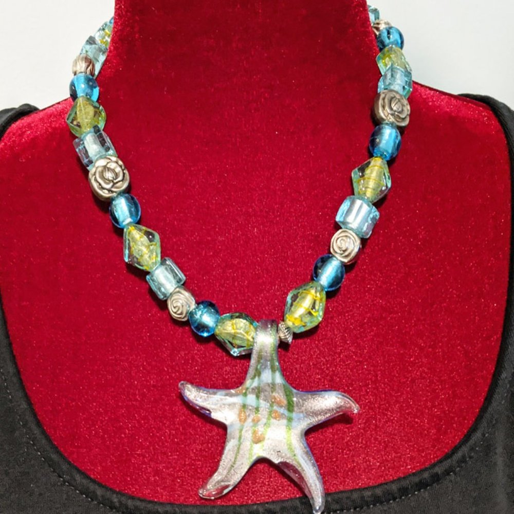 Beautiful Artisan Tropical Starfish Necklace